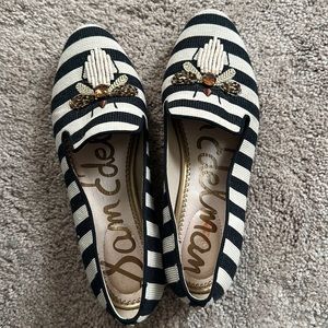 Sam Edelman striped flats with bees